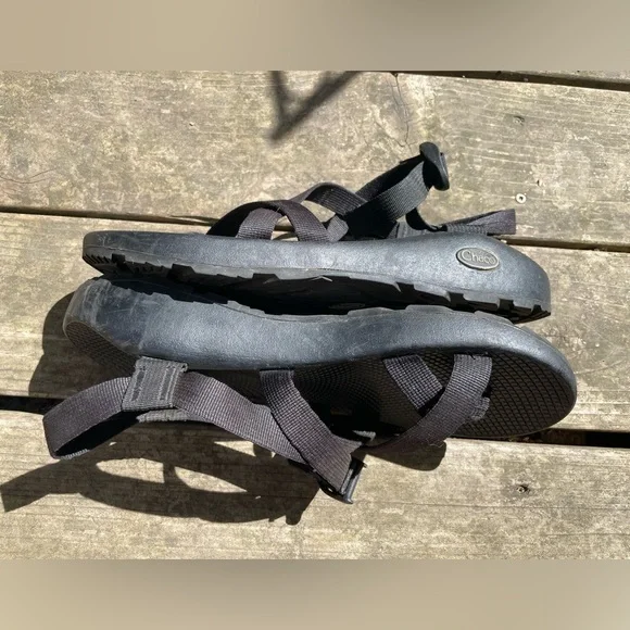 Chaco Mens Size 11 Black Strappy Textile Sport Sandal Flat Comfort
Shoes Hiking - Picture 8 of 16